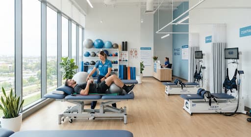 Physiotherapy clinic interior
